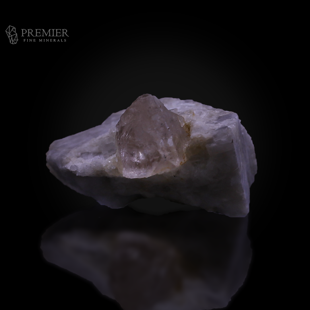 Etched Imperial Topaz on Feldspar Matrix - Pakistan