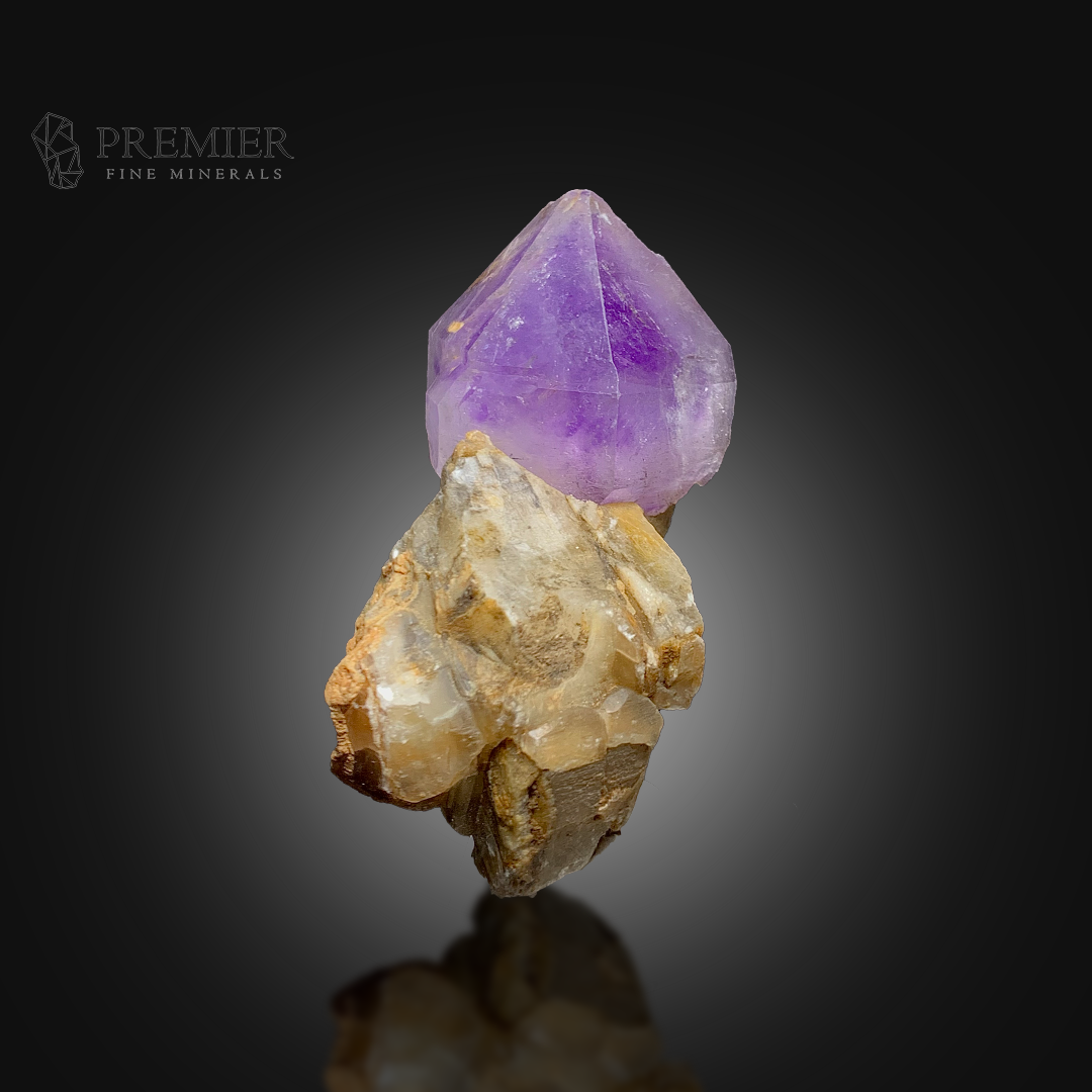 Amethyst, Feldspar, Quartz, Crystal Cluster, 887 Carats, 177.4 Grams, Purple Crystal, Raw Mineral, Giant Specimen, On Matrix, Combination Specimen, Healing Crystal, Large Amethyst