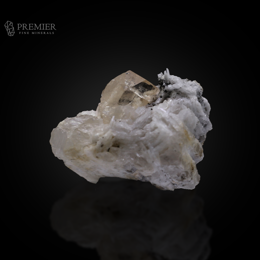 Topaz, Etched Topaz, Albite, Feldspar, Combination Specimen, Rare Crystal, 47.7 Grams, 238.5 Carats, Pakistan Mineral, Skardu, Raw Crystal, Collector Grade, On Matrix, Unique Habit