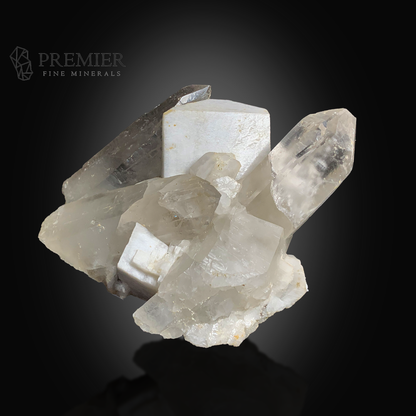 Feldspar, Quartz, Combination Specimen, 277 Grams, 1385 Carats, Pakistan Mineral, Himalayan, Large Crystal, On Matrix, Healing Crystal, Raw Crystal, Clear Quartz, Crystal Cluster