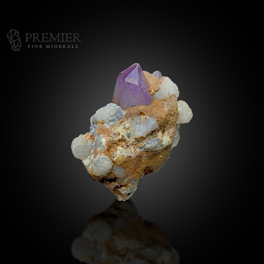 Amethyst and Calcite on Matrix - Afghanistan