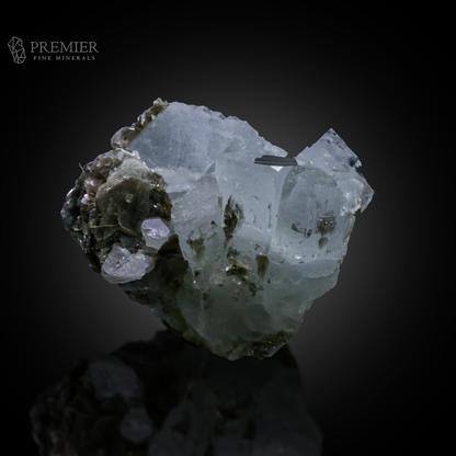 Aquamarine, Beryl, Muscovite, Mica, Combination Specimen, , Pakistan Mineral, Skardu, Himalayan, Raw Crystal, Collector Grade, Aesthetic Mineral