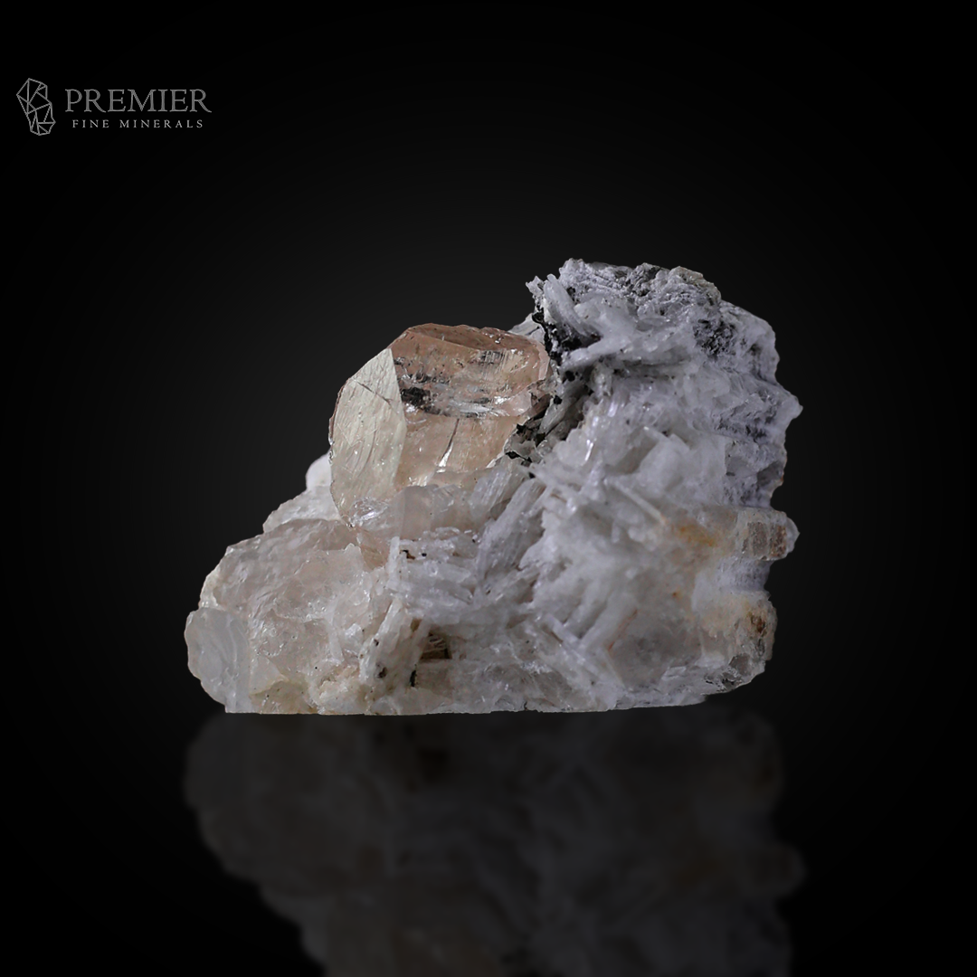 Topaz, Etched Topaz, Albite, Feldspar, Combination Specimen, Rare Crystal, 47.7 Grams, 238.5 Carats, Pakistan Mineral, Skardu, Raw Crystal, Collector Grade, On Matrix, Unique Habit