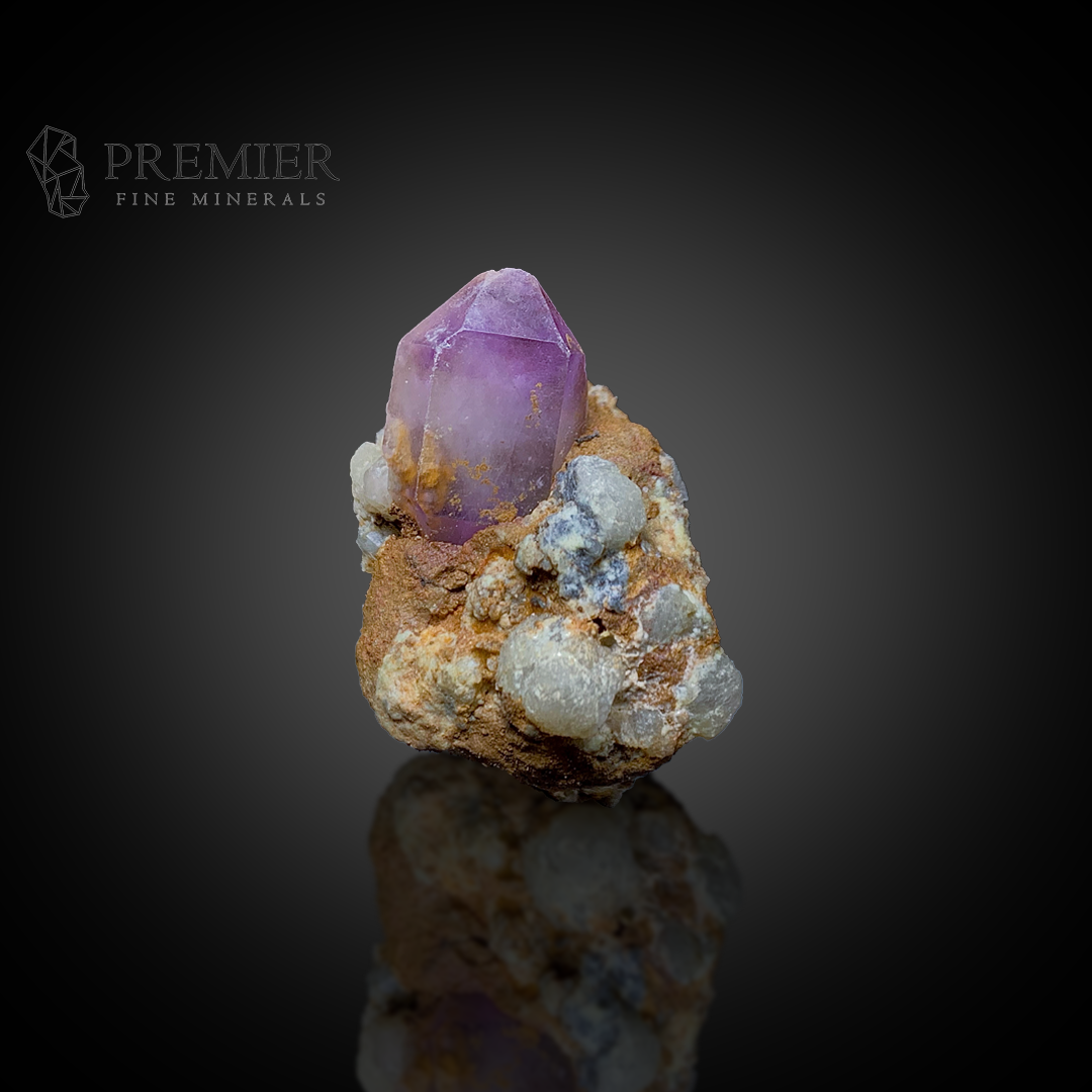 Amethyst and Calcite on Matrix - Afghanistan