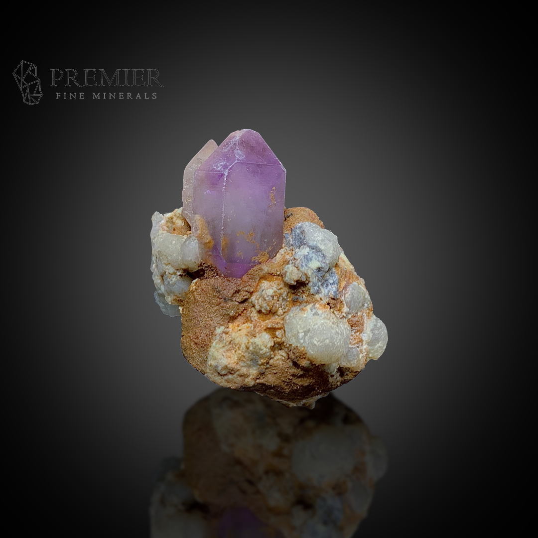 Amethyst and Calcite on Matrix - Afghanistan