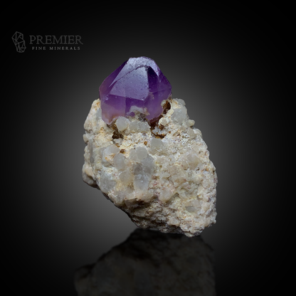 Amethyst, Calcite, Quartz, Combination Specimen, 56 Grams, 280 Carats, Purple Crystal, On Matrix, Masterpiece, Collector Specimen, High Contrast, Afghanistan Mineral, Healing Crystal