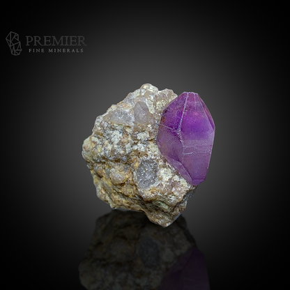 Amethyst, Quartz, Crystal Cluster, 16.5 Grams, 82.5 Carats, Afghanistan Mineral, Purple Crystal, On Matrix, Crown Chakra, Collector Specimen, Miniature Specimen, Healing Crystal, Natural Form