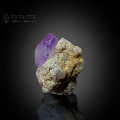 Amethyst, Quartz, Crystal Cluster, 16.5 Grams, 82.5 Carats, Afghanistan Mineral, Purple Crystal, On Matrix, Crown Chakra, Collector Specimen, Miniature Specimen, Healing Crystal, Natural Form