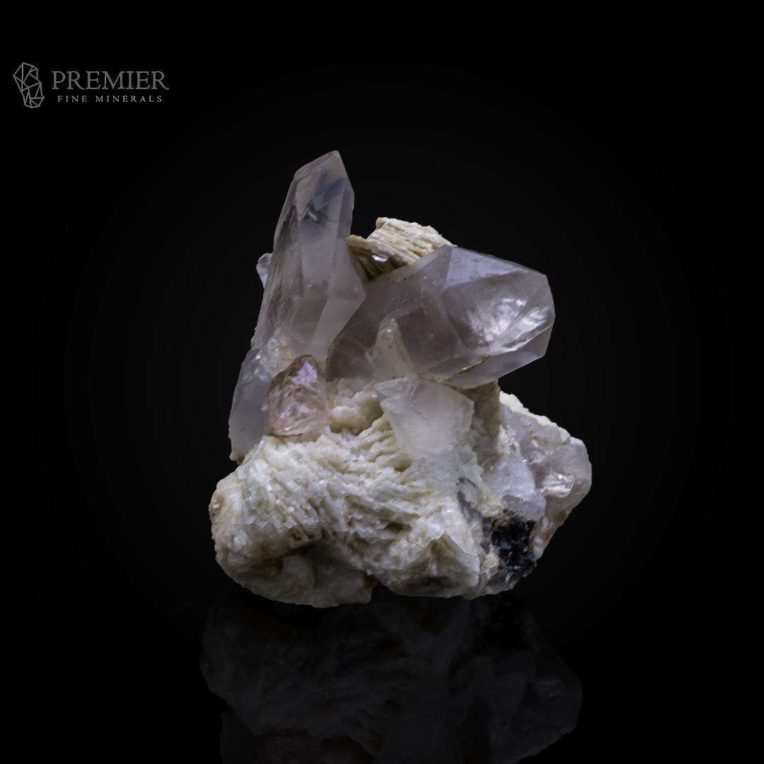 Etched Topaz Crystal with Smoky Quartz & Mica - Skardu, Pakistan