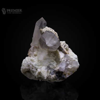 Etched Topaz Crystal with Smoky Quartz & Mica - Skardu, Pakistan