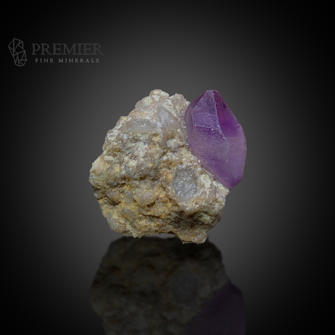 Amethyst, Quartz, Crystal Cluster, 16.5 Grams, 82.5 Carats, Afghanistan Mineral, Purple Crystal, On Matrix, Crown Chakra, Collector Specimen, Miniature Specimen, Healing Crystal, Natural Form