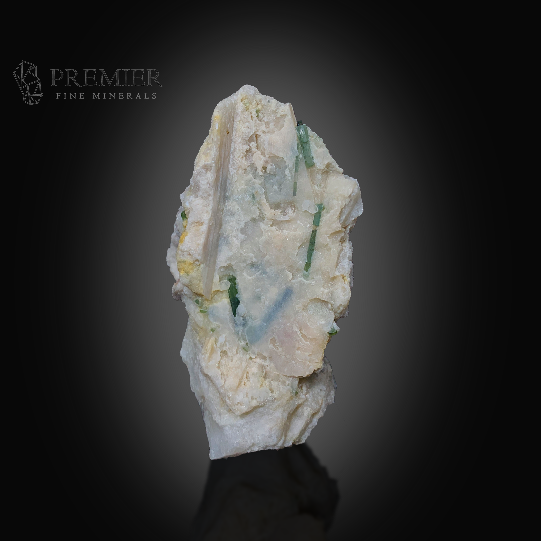 Tourmaline, Feldspar, Crystal Cluster, 179 Grams, 895 Carats, Afghanistan Mineral, Large Crystal, On Matrix, Combination Specimen, Raw Crystal, Collector Grade, Aesthetic Mineral