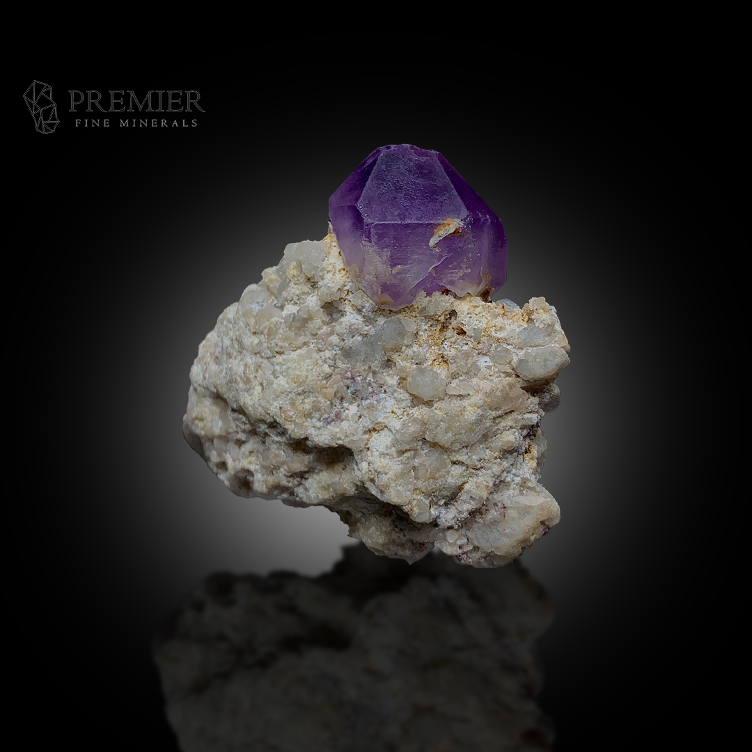 Amethyst, Calcite, Quartz, Combination Specimen, 56 Grams, 280 Carats, Purple Crystal, On Matrix, Masterpiece, Collector Specimen, High Contrast, Afghanistan Mineral, Healing Crystal