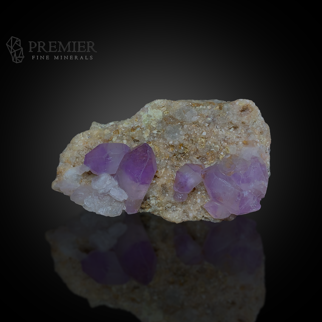 Amethyst, Quartz, Crystal Cluster, 64.8 Grams, 324 Carats, Afghanistan Mineral, Purple Crystal, On Matrix, Crown Chakra, Collector Specimen, Miniature Specimen, Healing Crystal, Natural Form