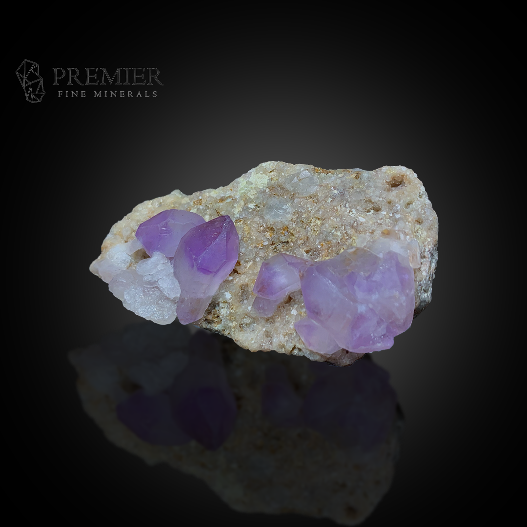 Amethyst, Quartz, Crystal Cluster, 64.8 Grams, 324 Carats, Afghanistan Mineral, Purple Crystal, On Matrix, Crown Chakra, Collector Specimen, Miniature Specimen, Healing Crystal, Natural Form