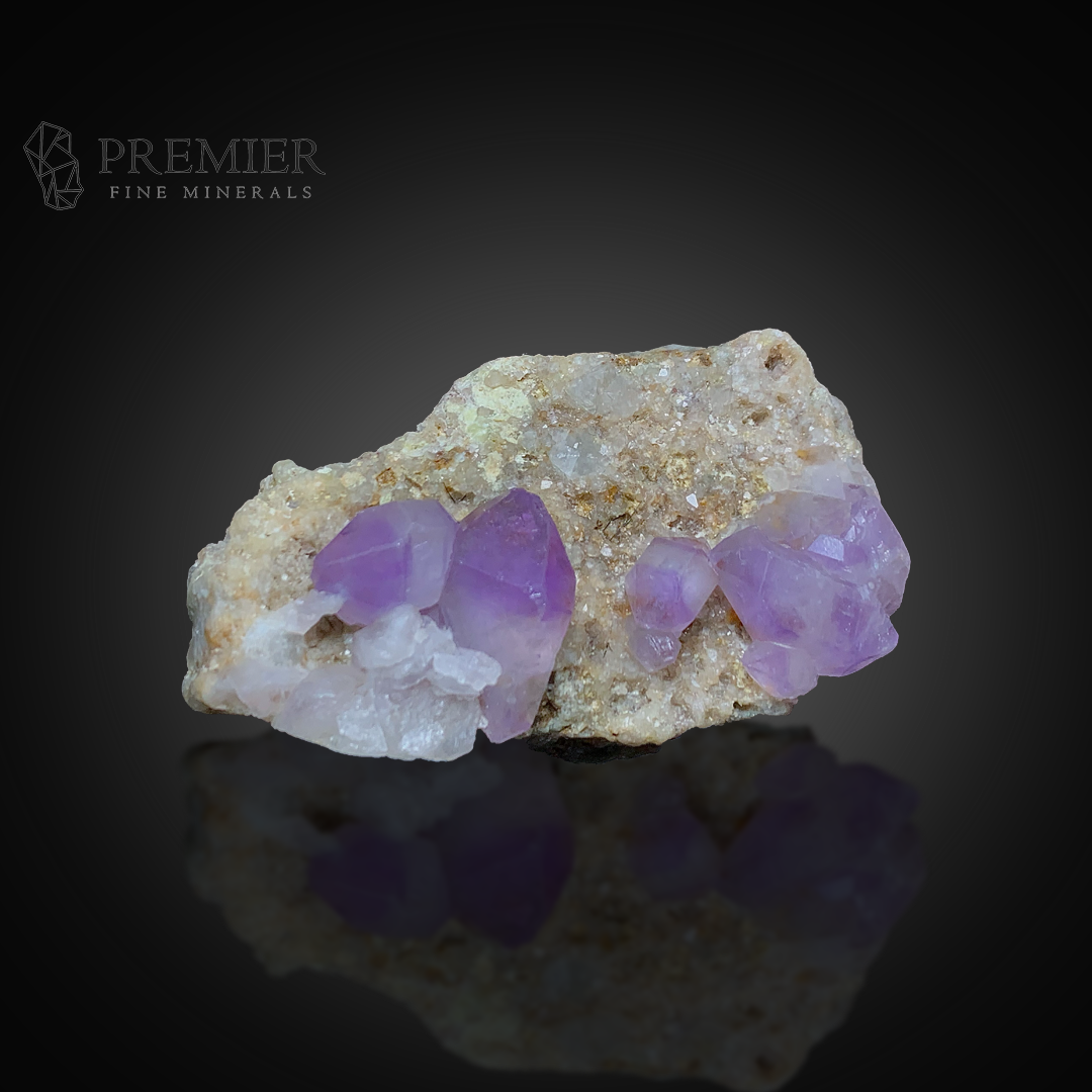 Amethyst, Quartz, Crystal Cluster, 64.8 Grams, 324 Carats, Afghanistan Mineral, Purple Crystal, On Matrix, Crown Chakra, Collector Specimen, Miniature Specimen, Healing Crystal, Natural Form