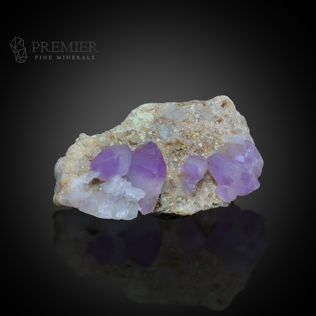 Amethyst, Quartz, Crystal Cluster, 64.8 Grams, 324 Carats, Afghanistan Mineral, Purple Crystal, On Matrix, Crown Chakra, Collector Specimen, Miniature Specimen, Healing Crystal, Natural Form