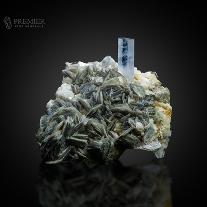 Aquamarine, Beryl, Feldspar, Muscovite, Mica, Combination Specimen, 345 Grams, 1725 Carats, Pakistan Mineral, Himalayan, Raw Crystal, Collector Grade, Aesthetic Mineral