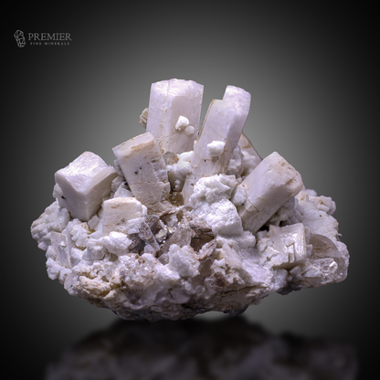 Aquamarine, Rutile Quartz and Mica on Feldspar - Pakistan