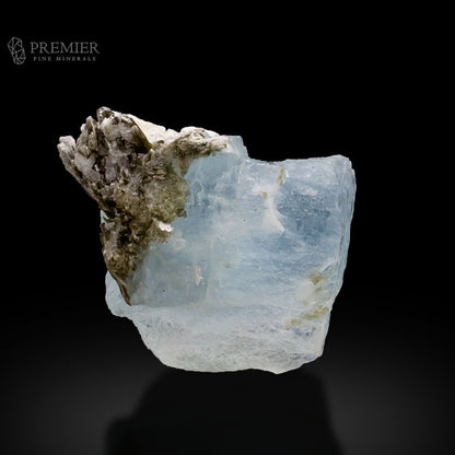 Aquamarine, Beryl, Etched Crystal, Mica Inclusion, Muscovite, 33.5 Grams, 167.5 Carats, Pakistan Mineral, Skardu, Raw Crystal, Collector Grade, Miniature Specimen, Unique Habit