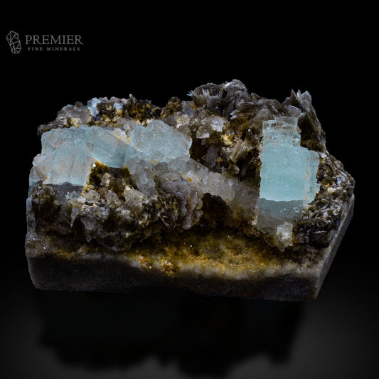 Aquamarine, Beryl, Etched Crystal, Cluster, Unique, Combination Specimen, 218 Grams, 1090 Carats, Pakistan Mineral, Skardu, Raw Crystal, Collector Grade, Cabinet Specimen, Unique Habit