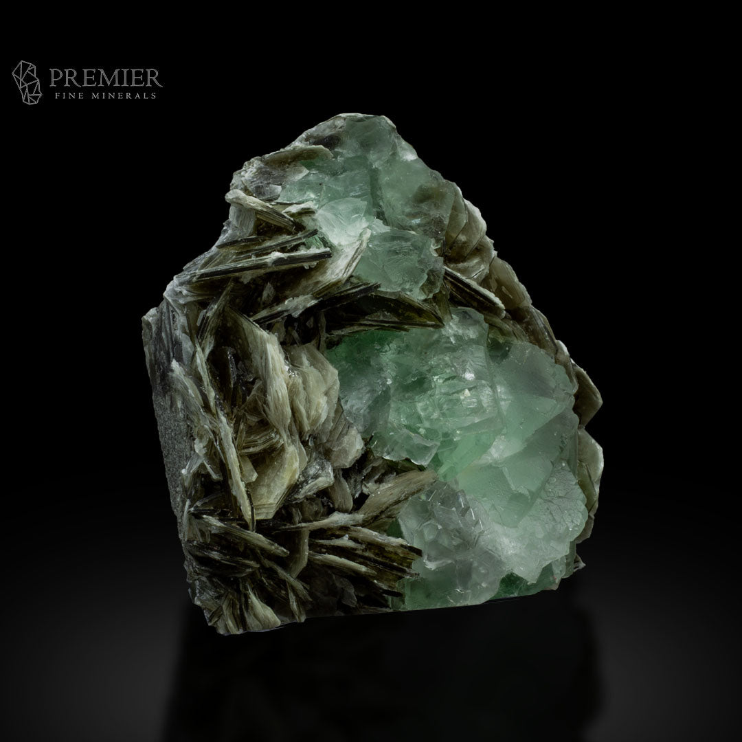 Fluorite, Green Fluorite, Etched Crystal, Muscovite, Mica, Combination Specimen, 233 Grams, 1165 Carats, Pakistan Mineral, Skardu, Raw Crystal, Collector Grade, Cabinet Specimen