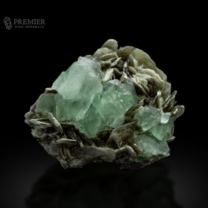 Fluorite, Green Fluorite, Etched Crystal, Muscovite, Mica, Combination Specimen, 233 Grams, 1165 Carats, Pakistan Mineral, Skardu, Raw Crystal, Collector Grade, Cabinet Specimen