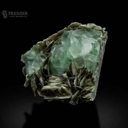 Fluorite, Green Fluorite, Etched Crystal, Muscovite, Mica, Combination Specimen, 233 Grams, 1165 Carats, Pakistan Mineral, Skardu, Raw Crystal, Collector Grade, Cabinet Specimen
