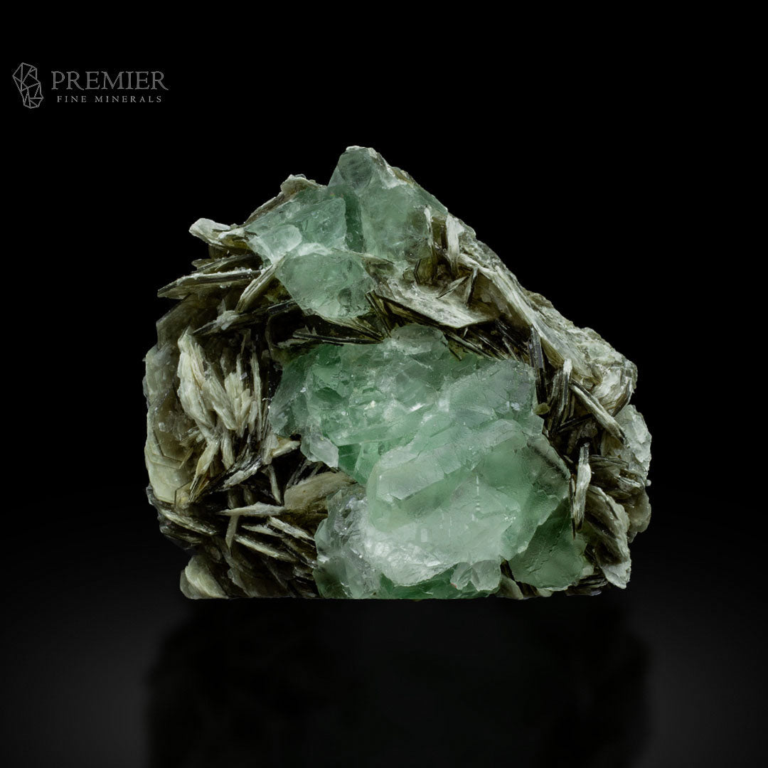 Fluorite, Green Fluorite, Etched Crystal, Muscovite, Mica, Combination Specimen, 233 Grams, 1165 Carats, Pakistan Mineral, Skardu, Raw Crystal, Collector Grade, Cabinet Specimen