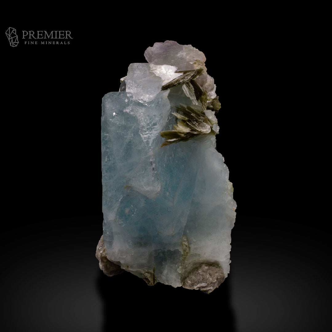 Aquamarine, Beryl, Fluorite, Pink Fluorite, Mica, Muscovite, Combination Specimen, 155 Grams, 775 Carats, Pakistan Mineral, Skardu, Raw Crystal, Collector Grade, Unique Color