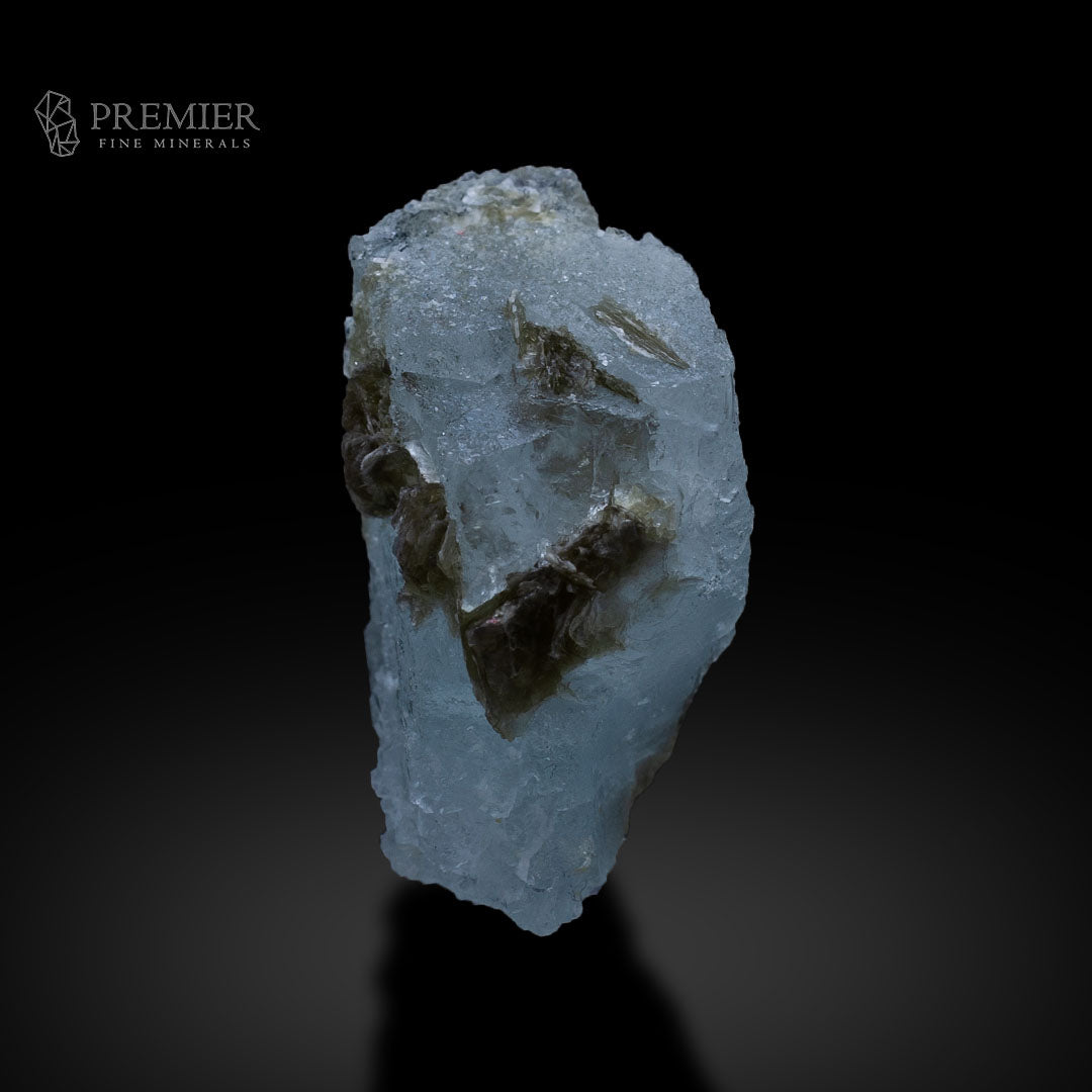 Aquamarine, Beryl, Etched Crystal, Perfect Etched, Mica, Combination Specimen, 35.3 Grams, 176.5 Carats, Pakistan Mineral, Skardu, Raw Crystal, Collector Grade, Miniature Specimen