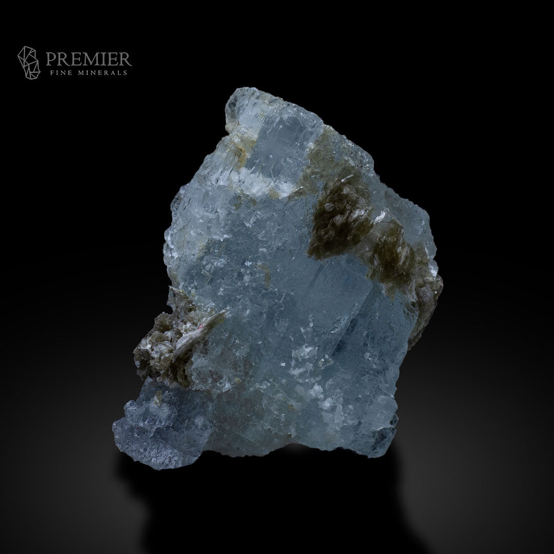 Aquamarine, Beryl, Etched Crystal, Perfect Etched, Mica, Combination Specimen, 35.3 Grams, 176.5 Carats, Pakistan Mineral, Skardu, Raw Crystal, Collector Grade, Miniature Specimen