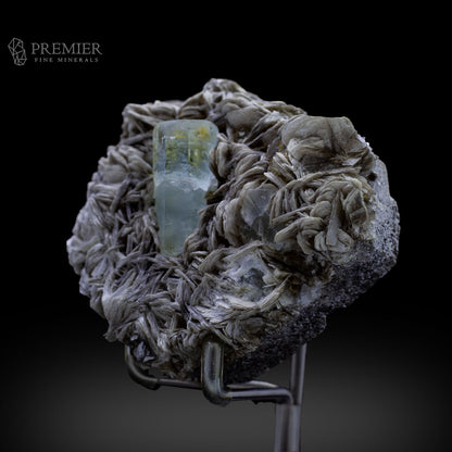 Aquamarine, Beryl, Fluorite, Etched Crystal, Muscovite, Mica, Combination Specimen, Rare Crystal, 198 Grams, 990 Carats, Pakistan Mineral, Skardu, Raw Crystal, Collector Grade, Unique Habit