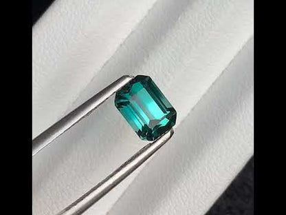 Indicolite Bicolor Tourmaline Gemstone from Afghanistan