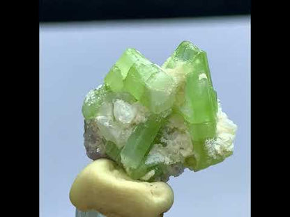 Green Tourmaline Crystals on Matrix – Afghanistan