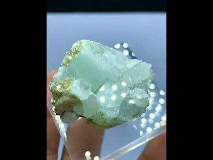 Aquamarine Crystal Cluster with Mica – Skardu, Pakistan Mineral Specimen