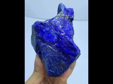 Close-up of Lazurite matrix showing indigo blue tone