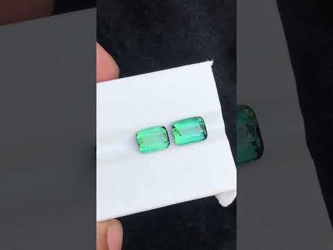 Lagoon Green Tourmaline Loose Gems Afghanistan